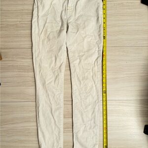 J Brand white skinny leg denim
